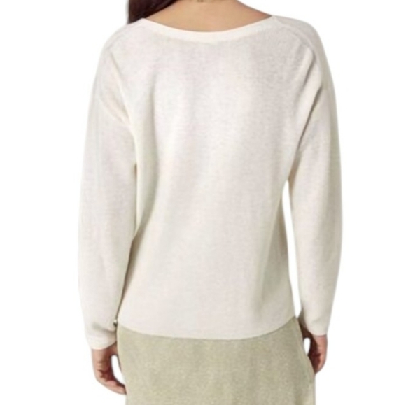 Aritzia Wilfred Granada Cardigan Preppy Clean Girl Boyfriend Womens M Ivory - Picture 5 of 12